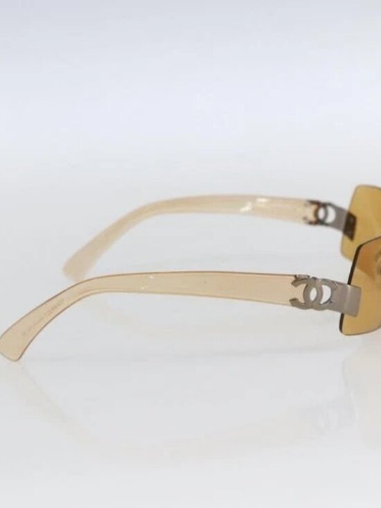 CHANEL Sunglasses plastic Brown CC Auth SW1998 main image 4